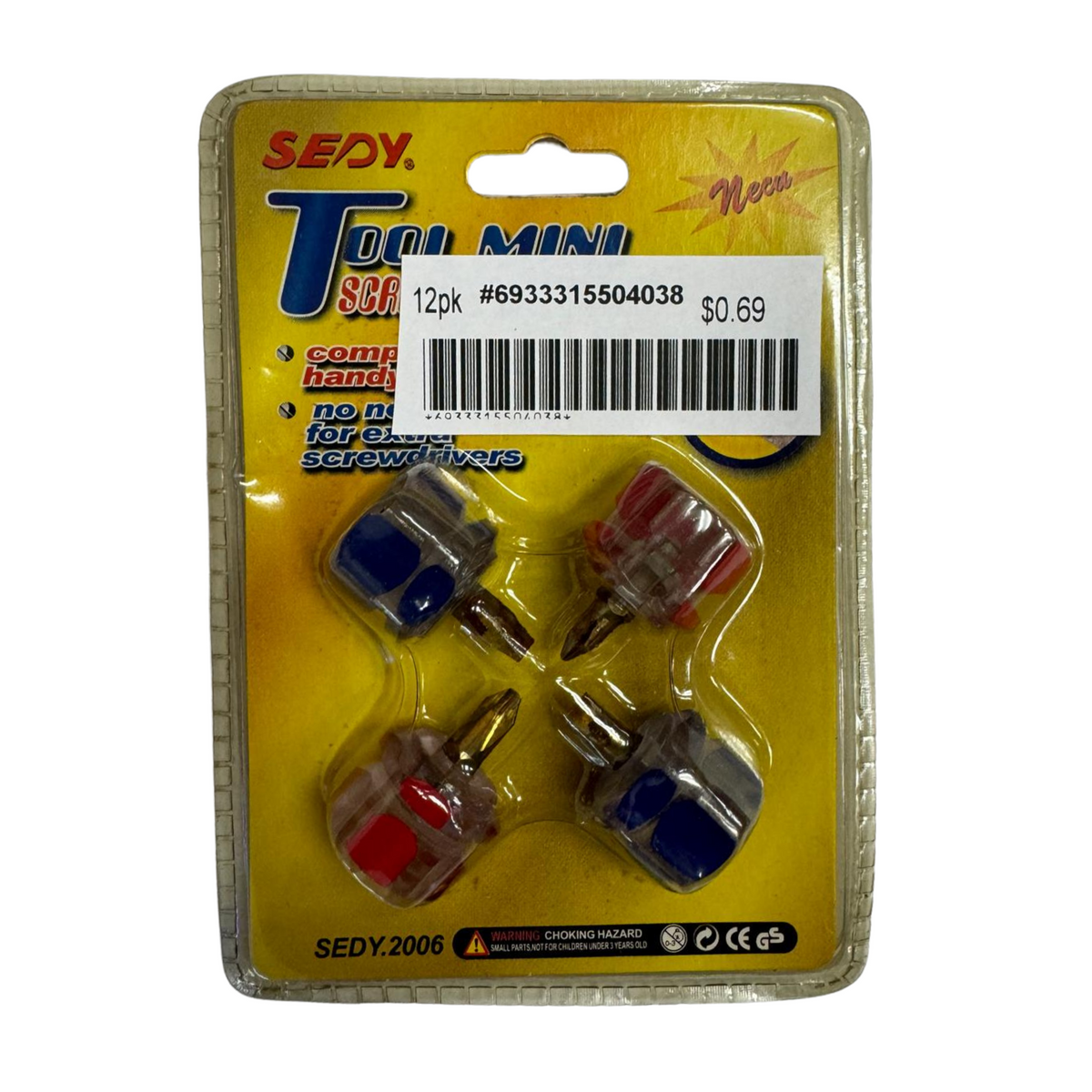 Juego de minidestornilladores 12/4 ct