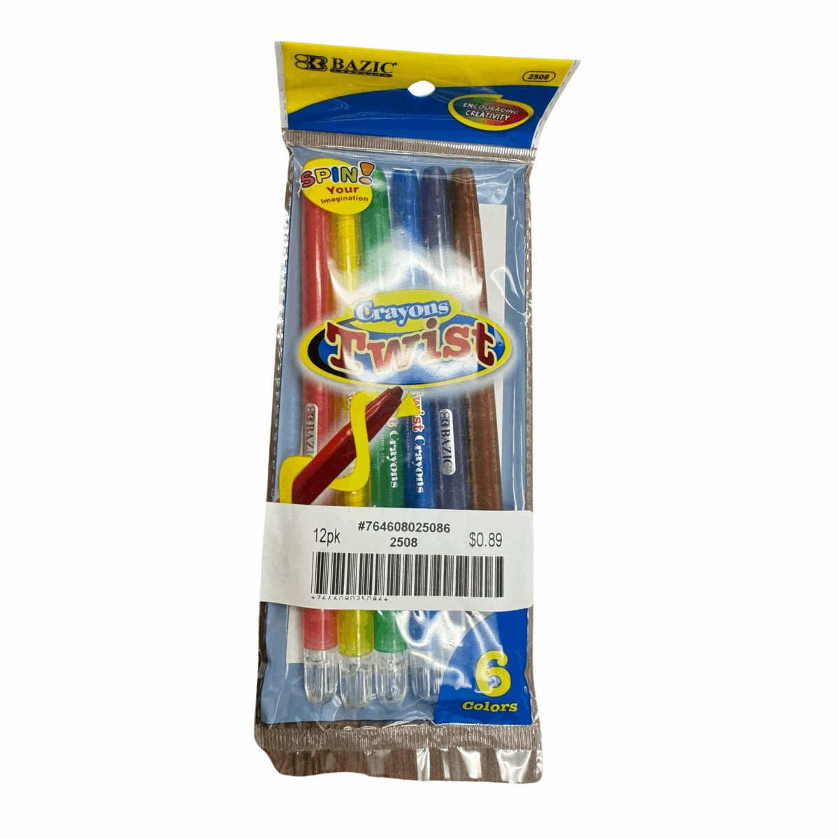 Bazic Twist Crayons 12/6ct