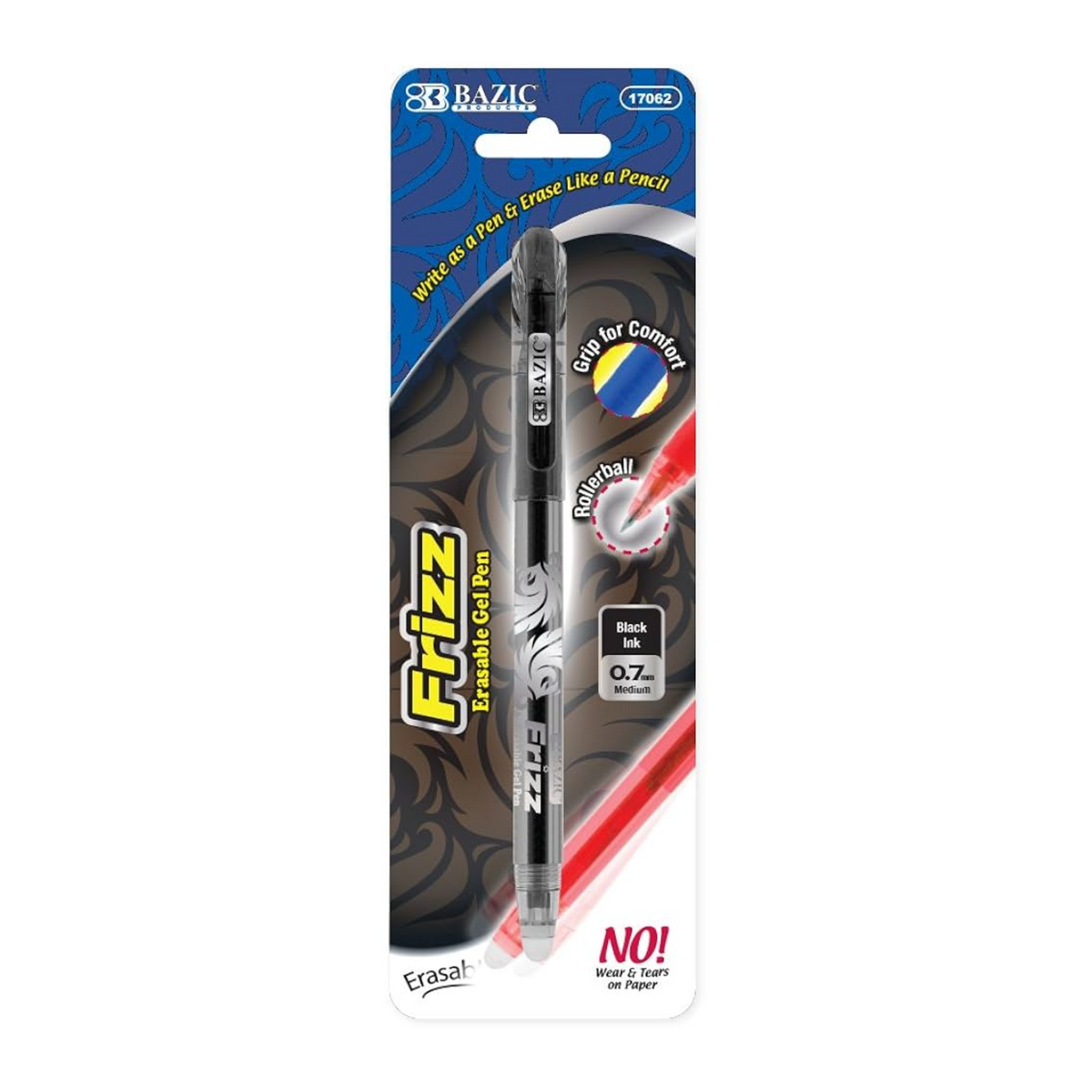Bazic Frizz Erasable Gel Pen 12/1ct