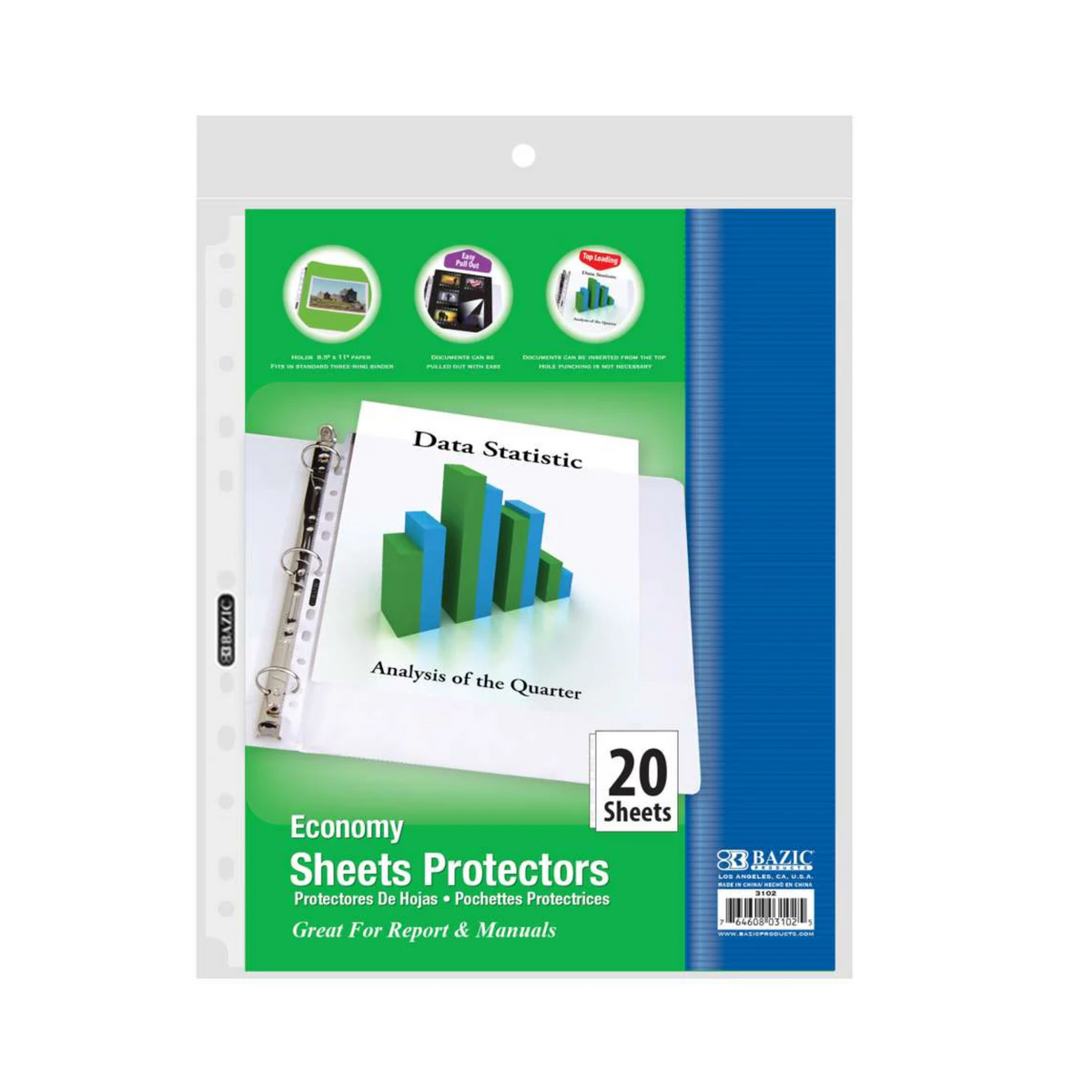 Bazic Sheet Protectors 12/20ct