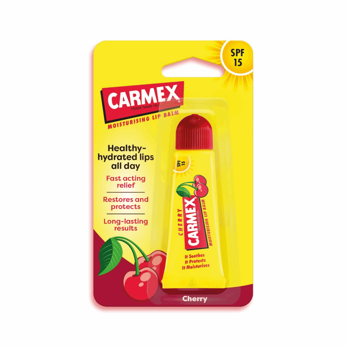 Carmex Lip Balm Cherry 12/0.25oz