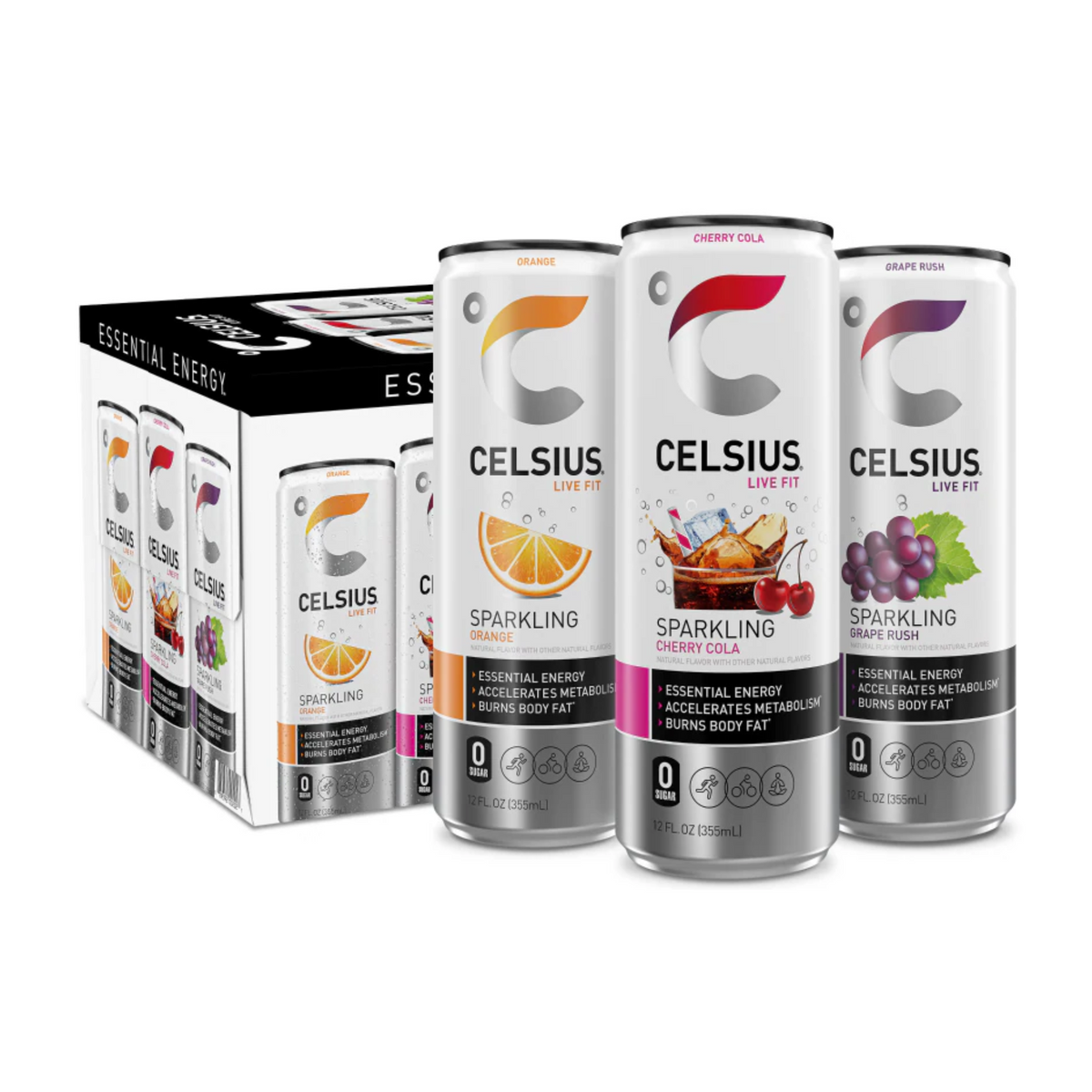 Paquete variado Celsius Pop 1 18/12oz +0.90CRV