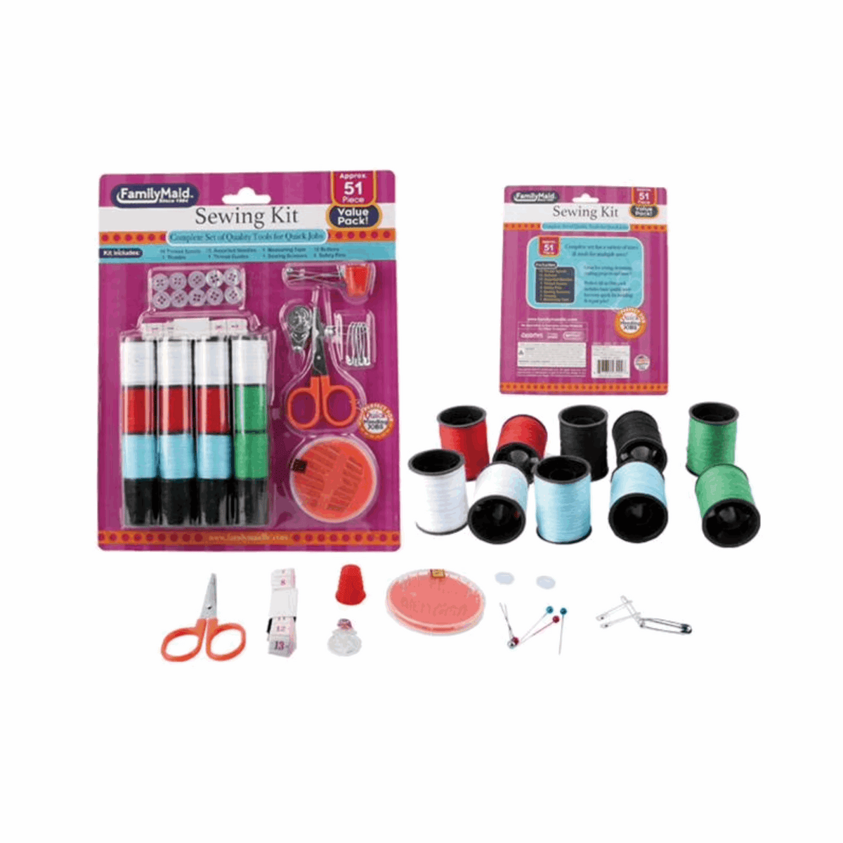 FamilyMaid Sewing Kit 12/51ct
