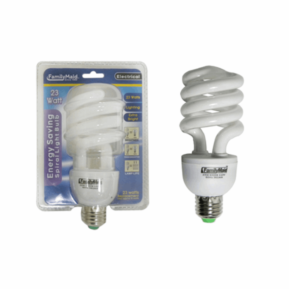 FamilyMaid Spiral Energy Saving Bulb 12/23w