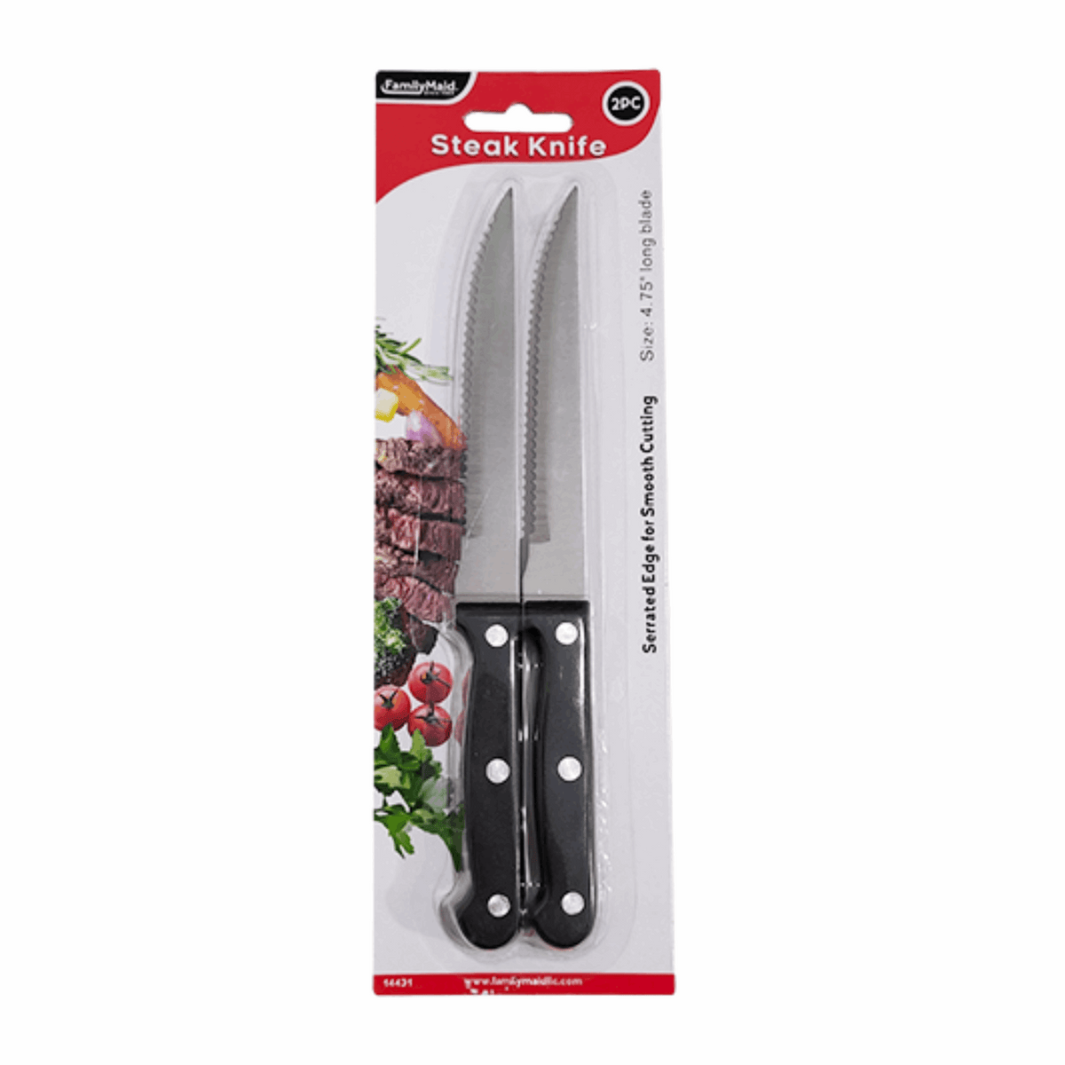 FamilyMaid Steak Knife 4.75" 12/2ct