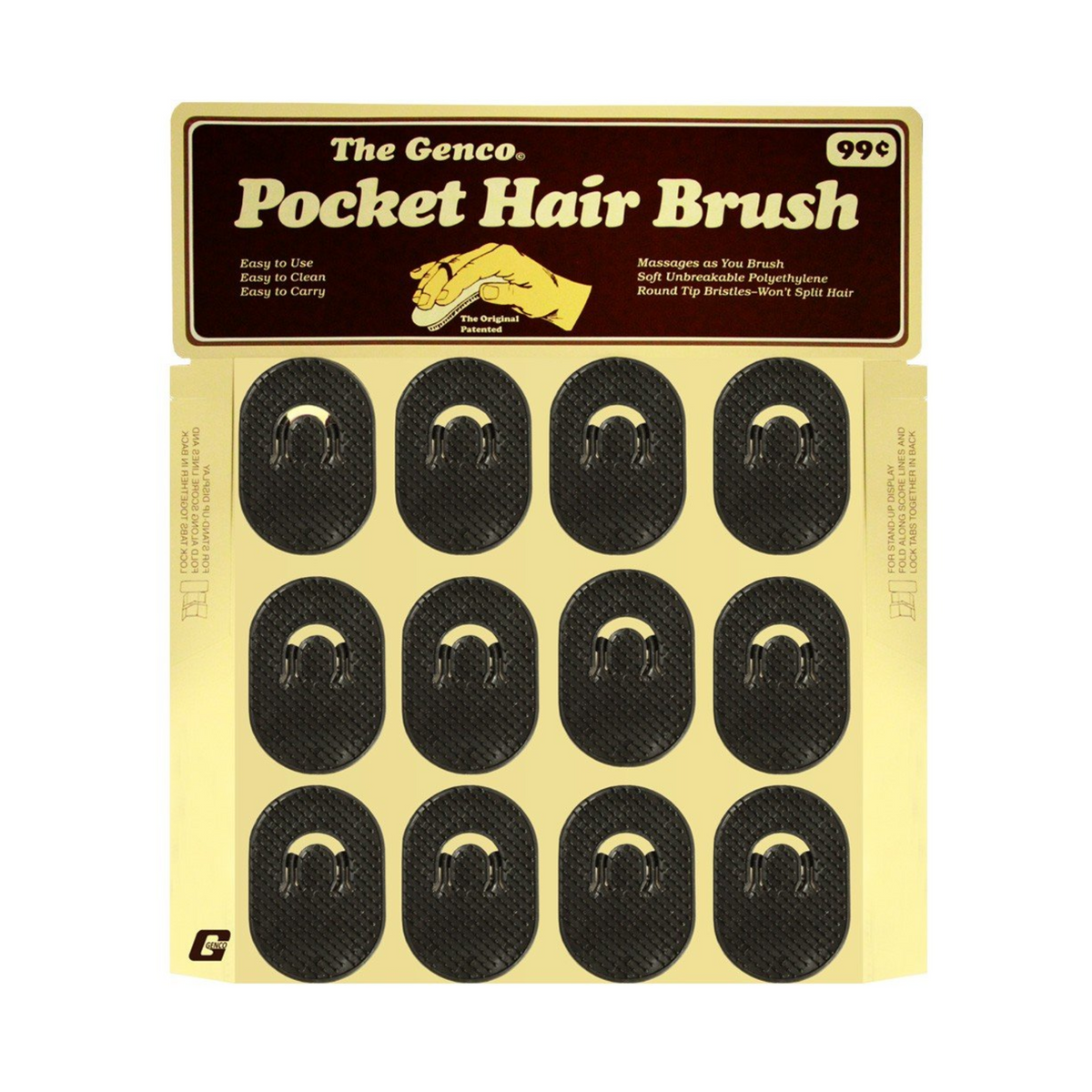 Pocket Hair Brush 12/1ct