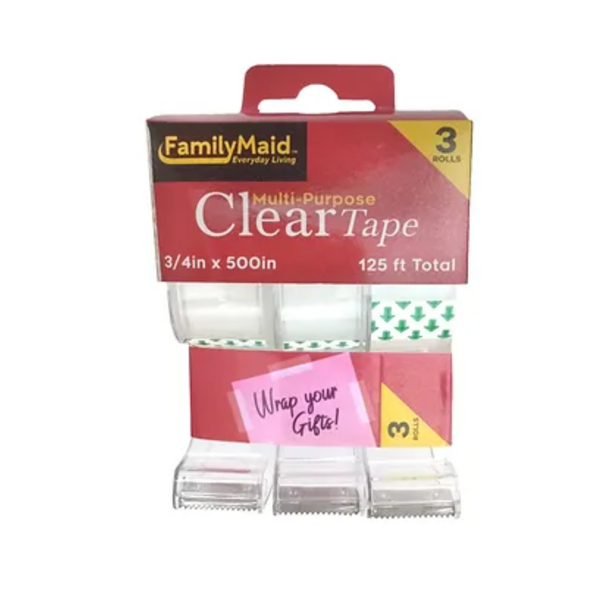 FamilyMaid Multi-Purpose Clear Tape 24/3ct