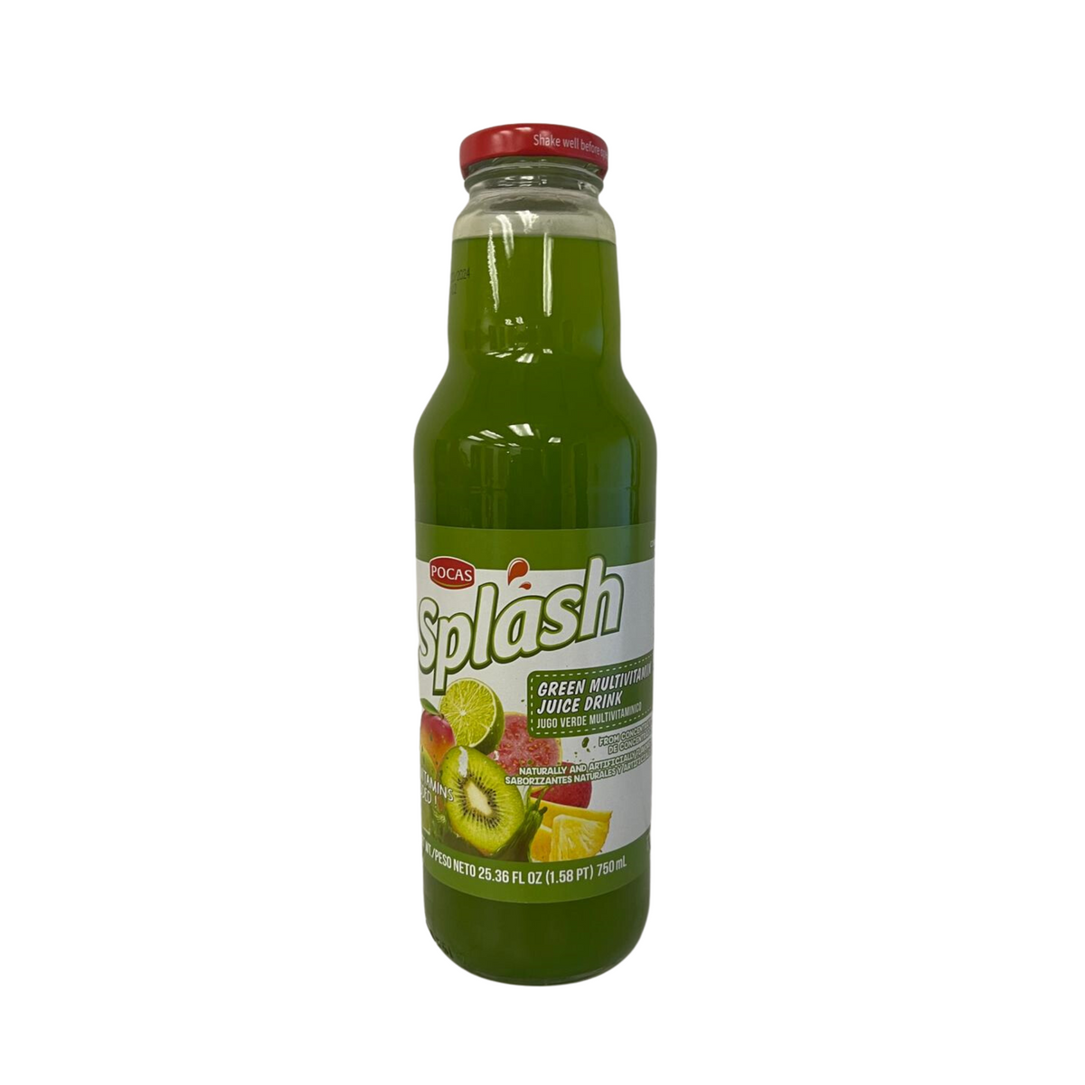 Splash Green Multivitamin 8/25oz +0.40CRV