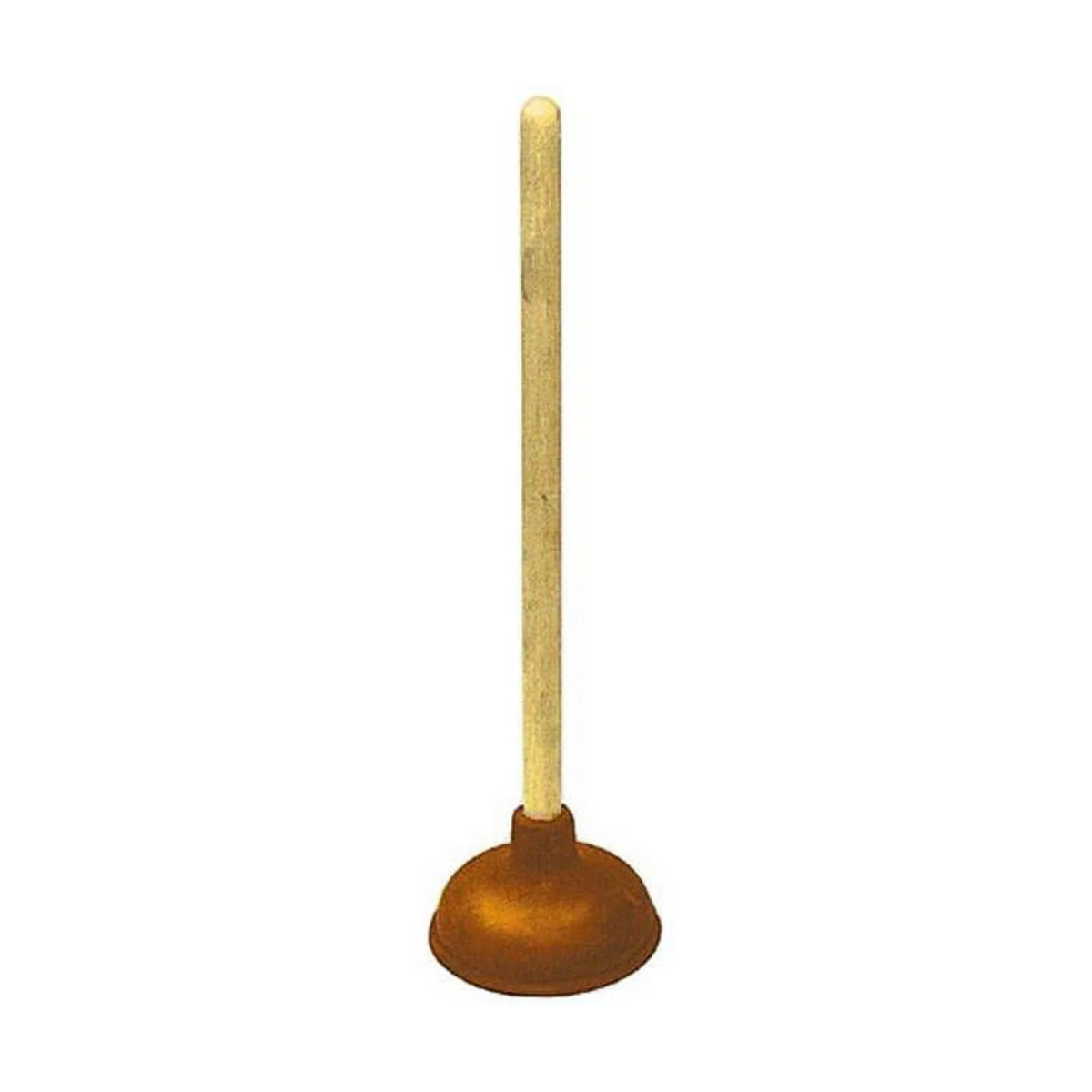 Desatascador de inodoro FamilyMaid, mango de madera de 7", 12/1ud.