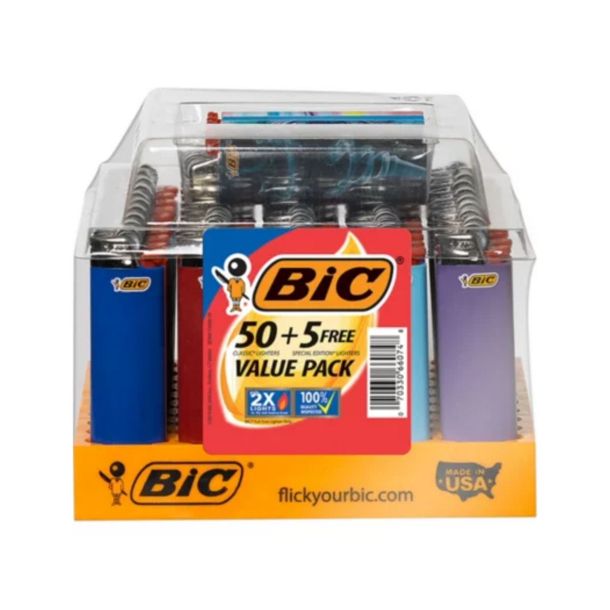 BIC Special Mini Lighters Tray 50ct + 3